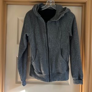 Lululemon grey hooded sweatshirt